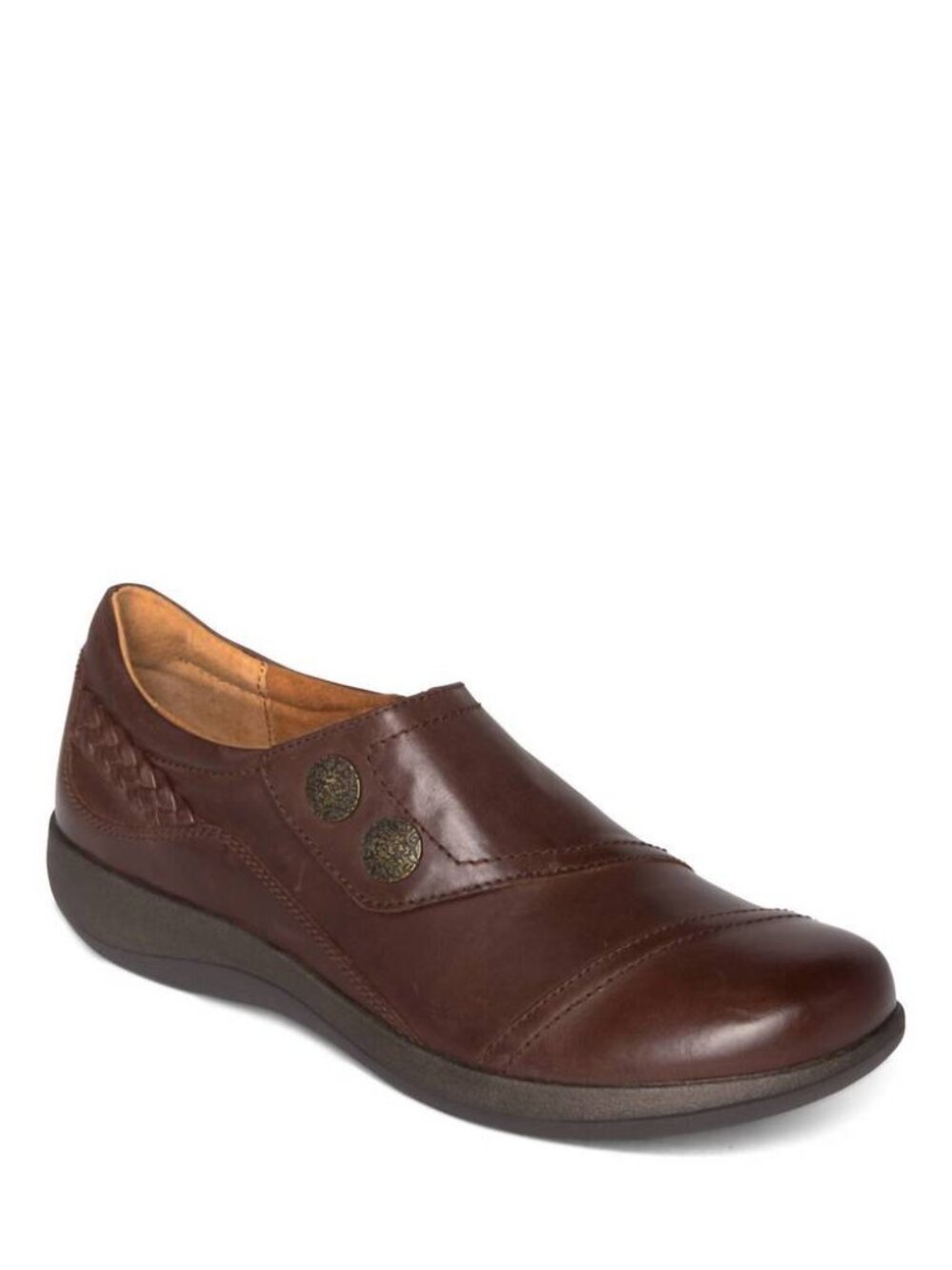 NEW AETREX Karina monk strap in brown sz 10
